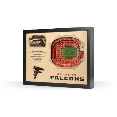  NFL Atlanta Falcons 25 Layer Stadiumviews 3D Wall Art 