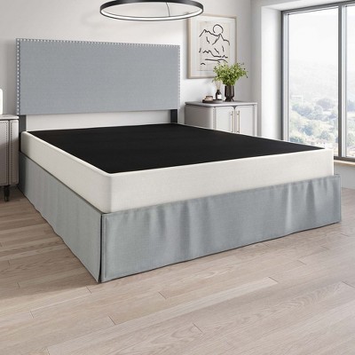 Twin Black and White Metal Box Spring