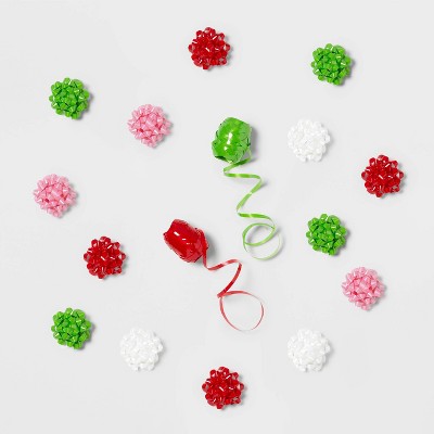 16ct Small Christmas Bows Brights - Wondershop™