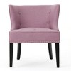 Contemporary Tufted Wingback Chair with Nailhead Trim, Upholstered Waffle Stitch Accent Chair for Living Room, Christopher Knight Home Sofa Chair - 3 of 4