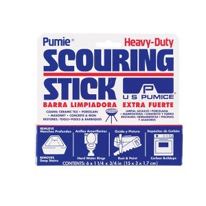 US Pumice Pumie Heavy Duty Scouring Stick For Bath/Toilet 6 in. L 1 pk (Case of 12) - 1 of 1