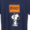 Women's - Peanuts - Snoopy Boo Sign Short Sleeve Graphic T-Shirt - 2 of 4