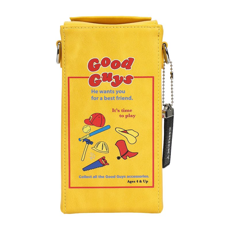 Chucky Doll Box Women's Yellow Novelty Crossbody Handbag, 1 of 7
