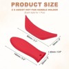 Unique Bargains Silicone Hot Assist Frying Cookware Pan Pot Handle Holders 2 Pcs - 2 of 4
