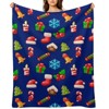 DSANE Christmas Holidays Festive Pattern Christmas Throw Blanket Soft Fleece Christmas Blanket Cozy Flannel Throw for Couch Bed - 2 of 4