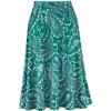 Collections Etc Multi Paisley Full Length Knit Skirt Flat Elasticized Waistband - 3 of 4