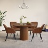 Farmhouse Faux Leather Dining Chairs Set of 8,Modern Design Upholstered Dining Chair for Kitchen,Dinging Room,Living Room,Indoor Furniture-Tanpinhause - 3 of 4