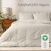 100% Organic Cotton Percale Duvet Cover and Sham Set by Bare Home - 2 of 4