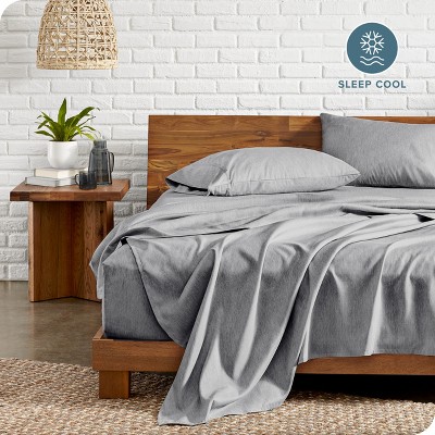 Heather Charcoal Queen Microfiber Deep Pocket Sheet Set