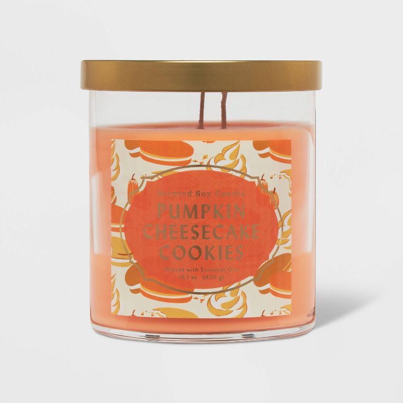 15.1oz Pumpkin Cheesecake Cookie Jar Candle Orange - Opalhouse&#8482;, 1 of 6