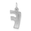 Black Bow Jewelry Sterling Silver, Kate Collection, Bubble Block Initial F Pendant - 3 of 4