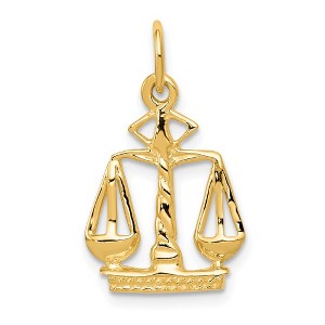 Black Bow Jewelry 14k Yellow Gold Small Scales of Justice Charm - 1 of 4