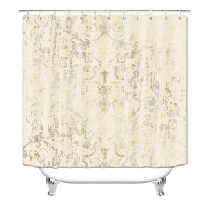 Vintage Flower Pattern Shower Curtains for Bathroom Waterproof Fabric Bath Curtain Durable Soft Stylish Bathroom Decor 72x72 Inch - 1 of 1