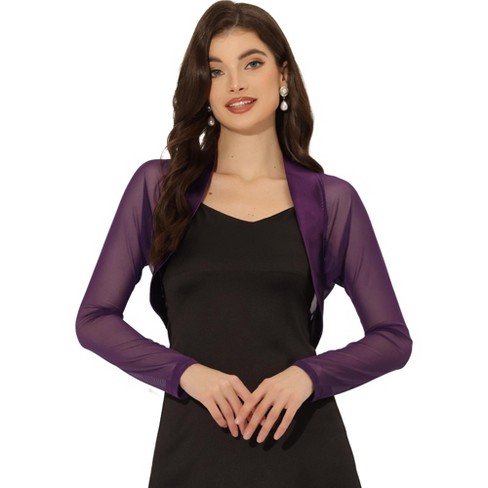 Purple shrugs for on sale dresses