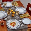 Silver Spoons Floral Embossed Plastic Plates for Party, Heavy Duty Disposable Dinner Set, (20 PC), Renaissance Collection - 2 of 2