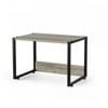 Karl Home Single-Tier Printer Stand P2 Particleboard Washed Gray Combo B 15.7x12x12.2 Inches - 2 of 4