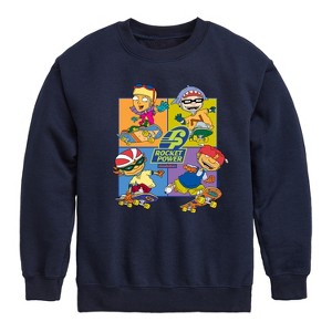 Boys' - Rocket Power - Skate Life Graphic Long Sleeve Fleece Sweatshirt - 1 of 4