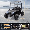 24V 2 Seater Kids Ride on UTV Toy with Sun Shade, 2.4G Remote Control, LED Lights, Music, 4 Shock Absorbers, 4WD Electric Car, 3 Speeds - 2 of 4