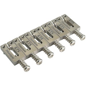 KTS Titanium Stratocaster Style Block Saddles 2-1/8" (54 mm) Spacing Titanium - 1 of 1