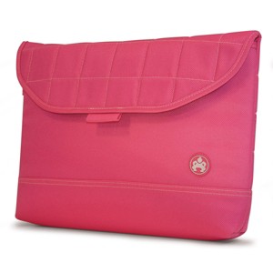Mobile Edge Sumo MacBook 15" Nylon Sleeve Pink w/White Stitching - 1 of 4