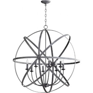 Quorum Lighting Celeste 8 - Light Chandelier in  Zinc - 1 of 1