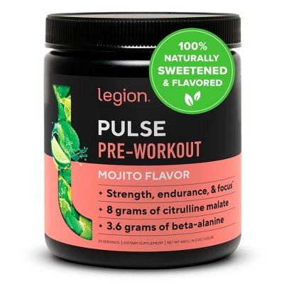 Legion Pulse Natural Pre-Workout Supplement - 20 Servings (Mojito)