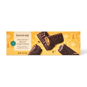 Christmas Dark Chocolate Crispy Crepes Cookies - 3.53oz - Favorite Day™ - 1 of 3