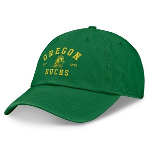 NCAA Oregon Ducks Griffin Cotton Hat: Adjustable Solid Baseball Cap - 1 of 4