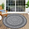 Reversible Outdoor Rug - Stain-Resistant, Easy-Clean Camping Mat for Porch, Deck, Beach & Garden - 2 of 4