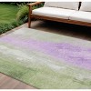 HomeRoots 10' X 14' Artichoke Green And Lavender Abstract Washable Indoor Outdoor Area Rug - 2 of 4