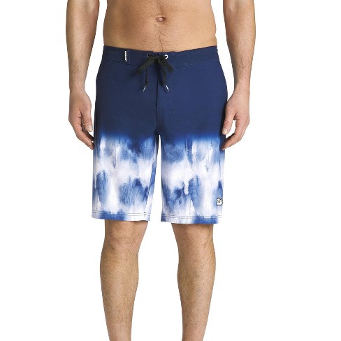 Men's 9 Striped E-board Swim Shorts - Goodfellow & Co™ Charcoal