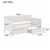 Luxystar Twin Size Wood Daybed with 2 Storage Drawers for Living Room and Guest Room - 2 of 4