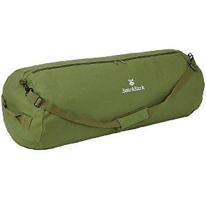 Bear & Bark Large Duffle Bag - Green 42"x16" - 138L - Extra Large Canvas Military and Army Cargo Style Carryall Duffel for Men and Woman - 1 of 4