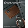 Mens Wallet for Apple AirTag, Bifold Full Grain Leather AirTag Wallet for Men, RFID Blocking - 4 of 4