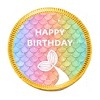 84ct Rainbow Mermaid Kid's Birthday Candy Party Favors Chocolate Coins (84 Count) - Gold Foil - By Just Candy - 3 of 3