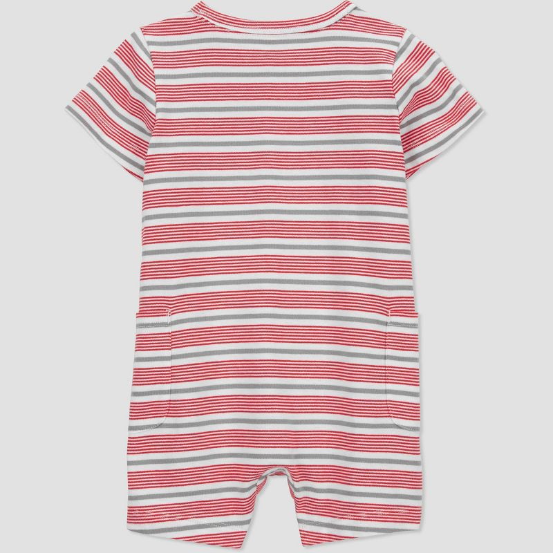 Carter&#39;s Just One You&#174;️ Baby Boys&#39; Striped Romper - Orange, 3 of 5