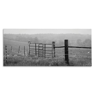Stupell Industries Countryside Farmland Front Gate, 30" x 13"