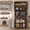 Kitchen Pantry Cabinet, 70" Tall Pantry Storage Cabinet with Countertop, Fluted Tall Cabinets with Doors and Drawer - 4 of 4