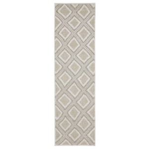 Oriental Weavers Tangier TAN04 Grey/ Beige Indoor Area Rug - 2'3" x 7'6" - 1 of 4