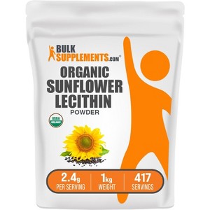 BulkSupplements Organic Sunflower Lecithin Powder - 1 of 4