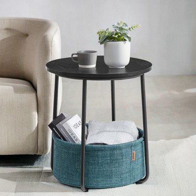 Small Side Table with Storage Round End Tables Living Room Side Tables for Small Spaces Bedroom