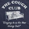 Mens Funny T Shirts The Couch Club Sarcastic Lazy Sofa Graphic Tee For Men - Crazy Dog Men's T Shirt - 2 of 4