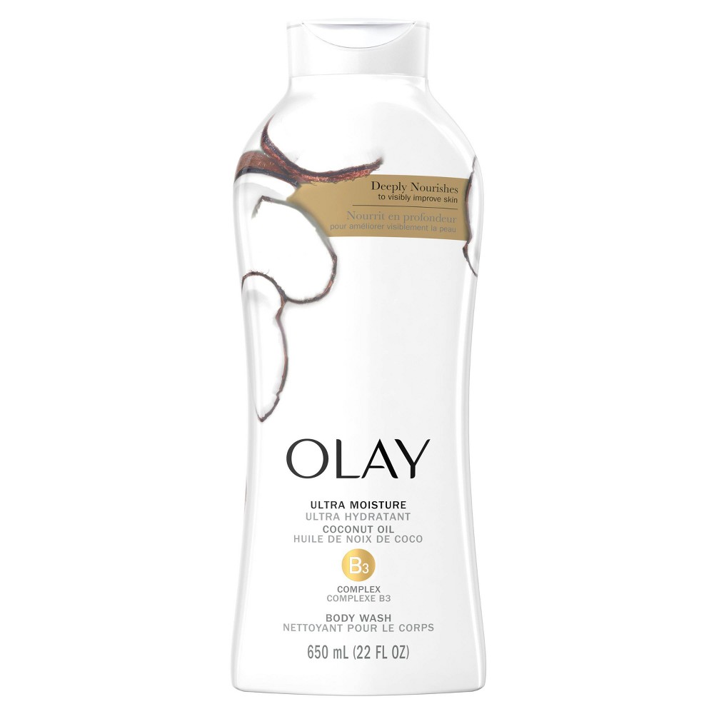 Photos - Shower Gel Olay Ultra Moisture Body Wash with Coconut Oil - 22 fl oz 