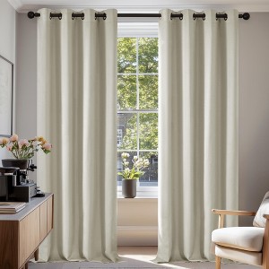 Deconovo Grommet Blackout Curtains, 2 Panels, OEKO-TEX Certified - 1 of 4