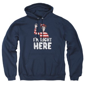 Wheres Waldo Im Right Here Adult Pull-Over Hoodie - 1 of 4