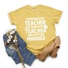 Your English Teacher and Your Gym Teacher Block - Womens Garment Dyed Tee - 3 of 4