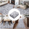 Area Rugs, Washable Rugs - Soft Vintage Large Indoor Carpet, Boho Farmhouse Low Pile Non-Slip for Living Room Bedroom Dining Room - 4 of 4