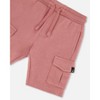 Deux par Deux Boy French Terry Short Dark Old Rose - 4 of 4