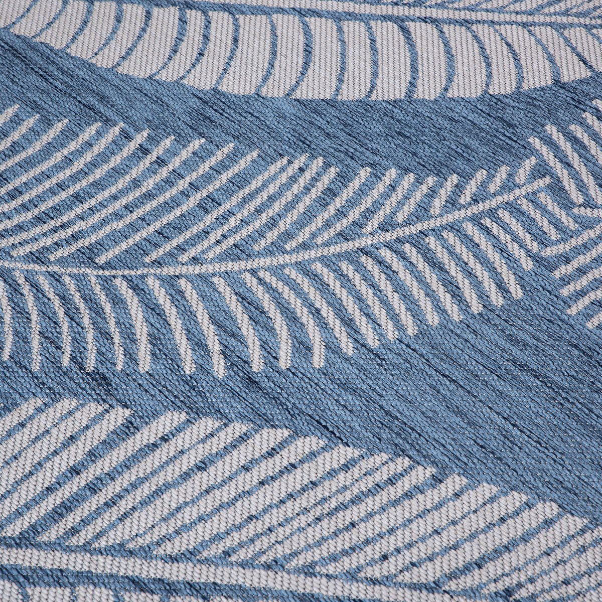 World Rug Gallery Distressed Palm Leaves Textured Flat Weave Indoor/Outdoor Area Rug - thumbnail 6