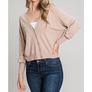 Women's Balloon Sleeve Cardigan - be cool - 1 of 4